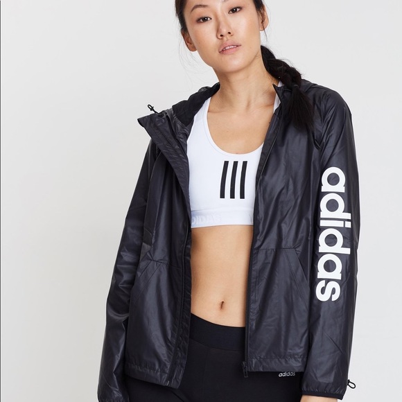 Nwot Adidas Linear Windbreaker 